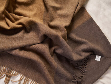 Плед Luxberry WOOLEN бежево-коричневый 505